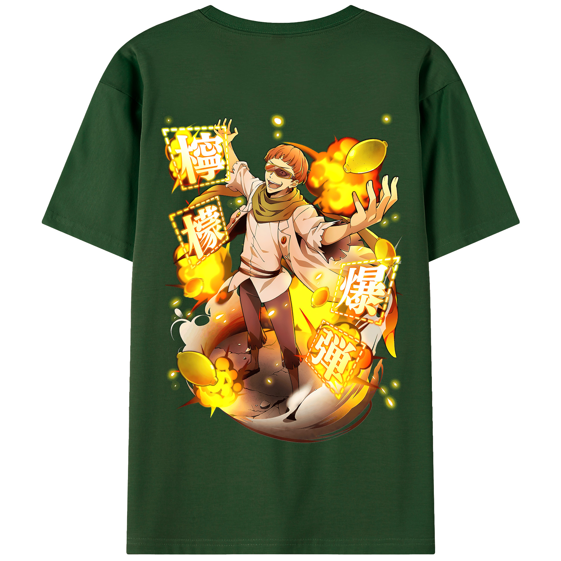 （画像用） 文豪ストレイドッグス Bungo Stray Dogs 綿100％半袖Tシャツ（背面プリント）
